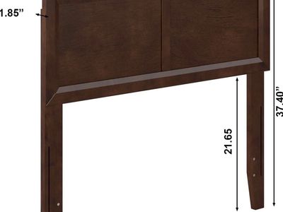 New In Box! Twin Walnut Headboard