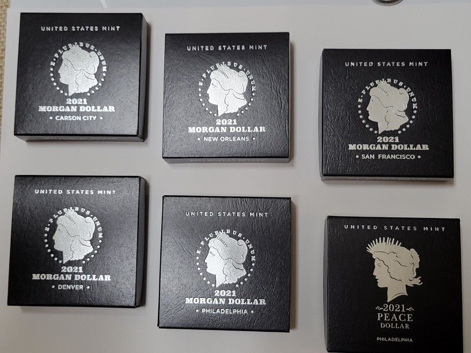 2021 Morgans Peace dollar set