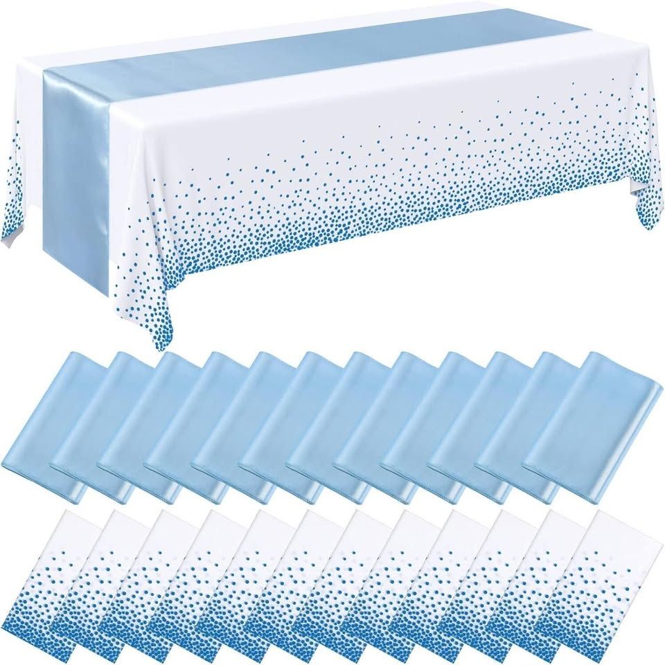 12 Decorative Tablecloths and Runners.
