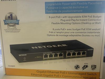 Netgear 8-port Gigabit Ethernet Unmanaged High-Power PoE+ Switch with FlexPoE