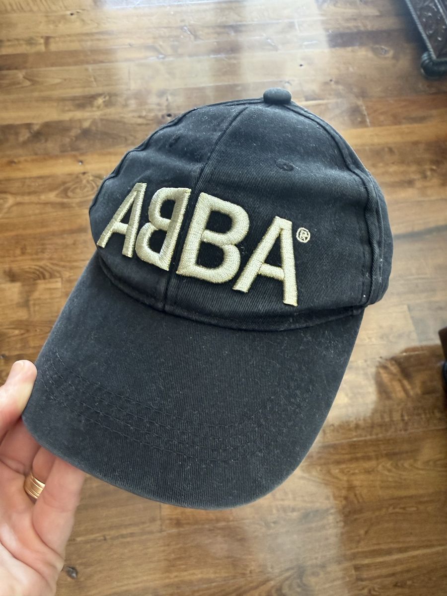 Official ABBA brand hat purchased in Sweden it is faded gold embroidered adjusta