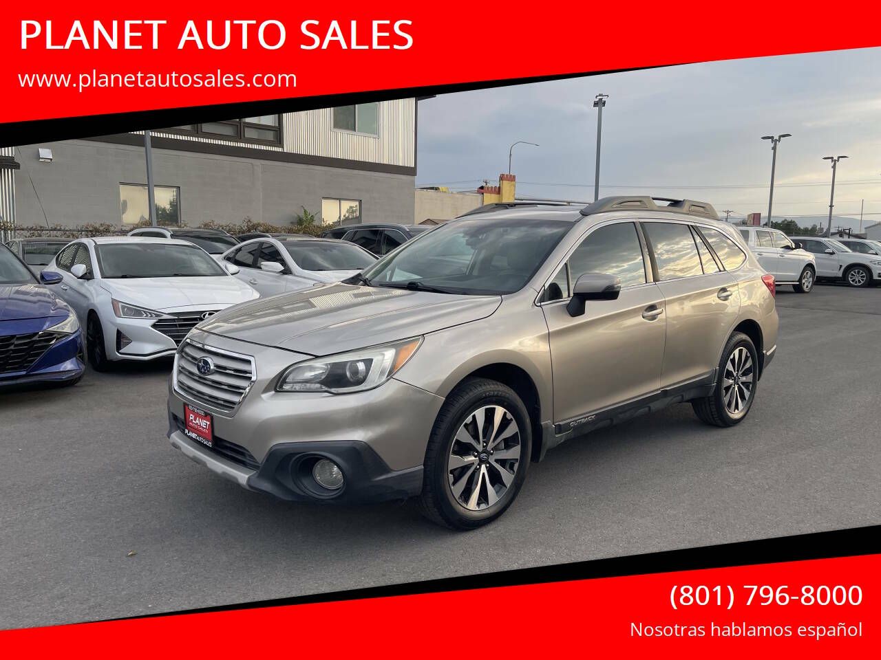 2017 Subaru Outback 2.5i Limited — rebuilt & branded title, 17% below market