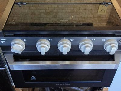RV stove three burners and oven