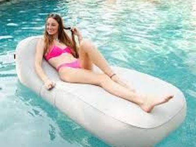 Big Joe 22132323 Aura Drift Inflatable Chaise Pool Float 1950890 #106697