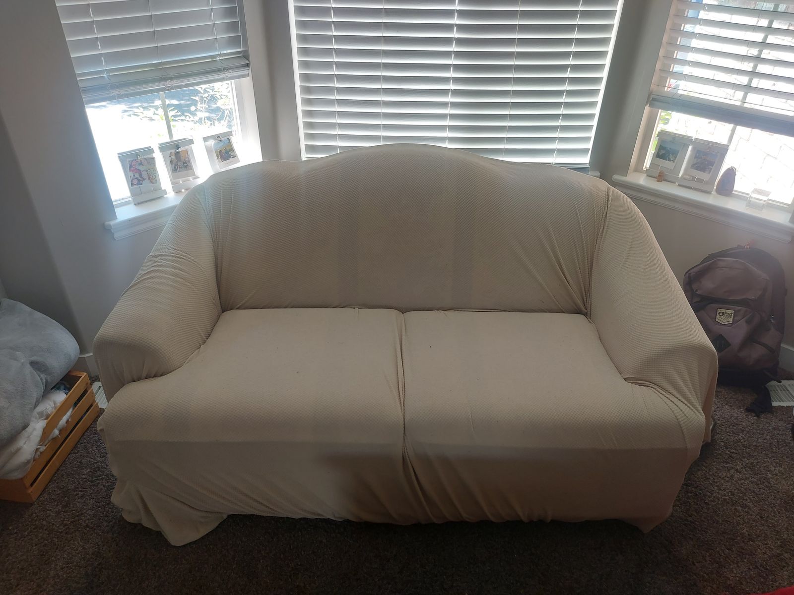Comfortable 2-Seater Sofa + Removable Slipcover – Great Condition