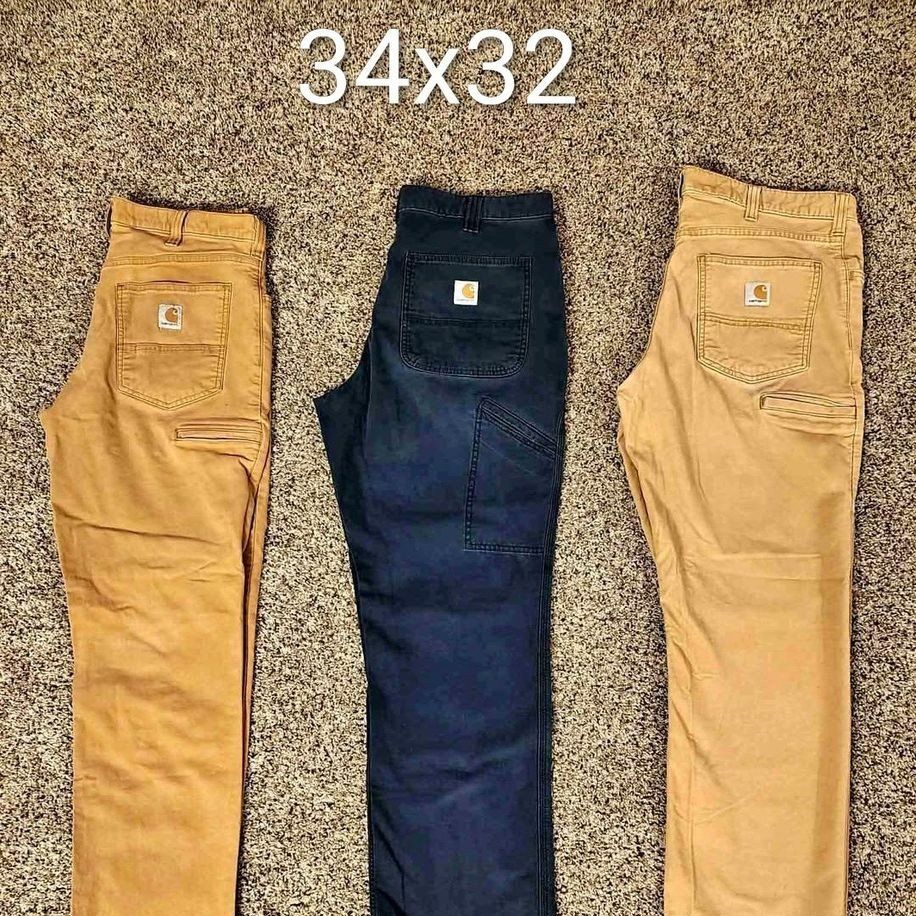 Men's Carhartt jeans 34x32 - $35 each Cash