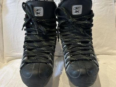 RBK 3K Men’s Size 8D Black/Silver Hockey Skates
