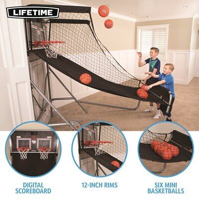 Lifetime Double Shot Deluxe Basketball arcade Game