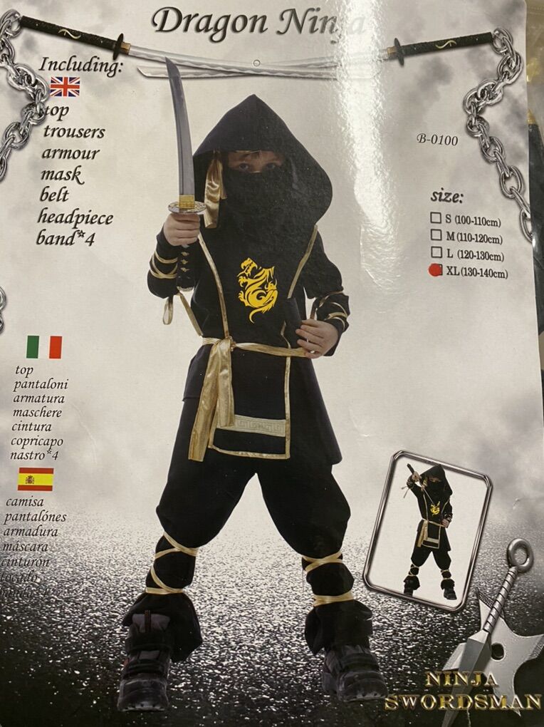 Kids Ninja Halloween Costume