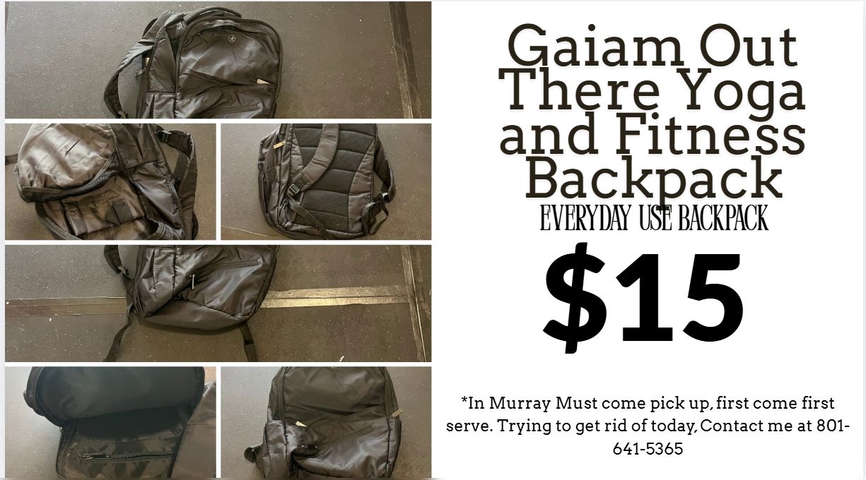 Gaiam Out There Yoga and Fitness Everyday Backpack - Black