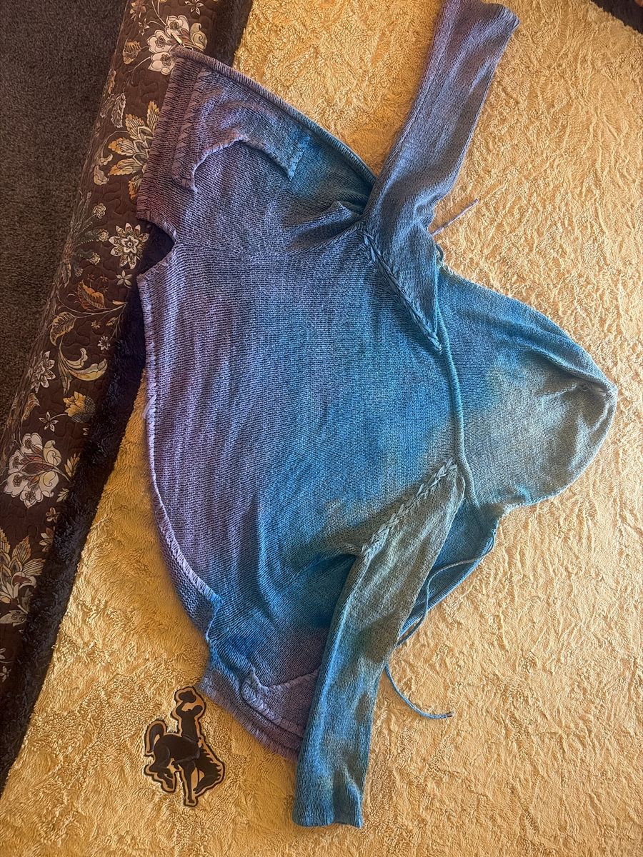 Knitted tyed dyed jacket 