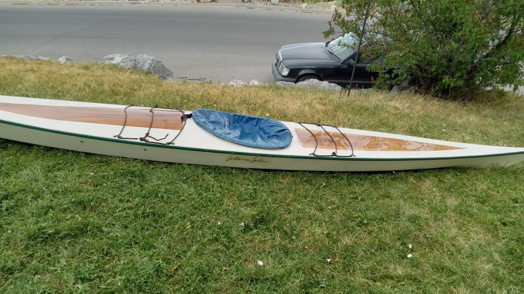 1999 Wilderness Systems Sparrow Hawk 16.5' Composite Sea Kayak - Wood Deck