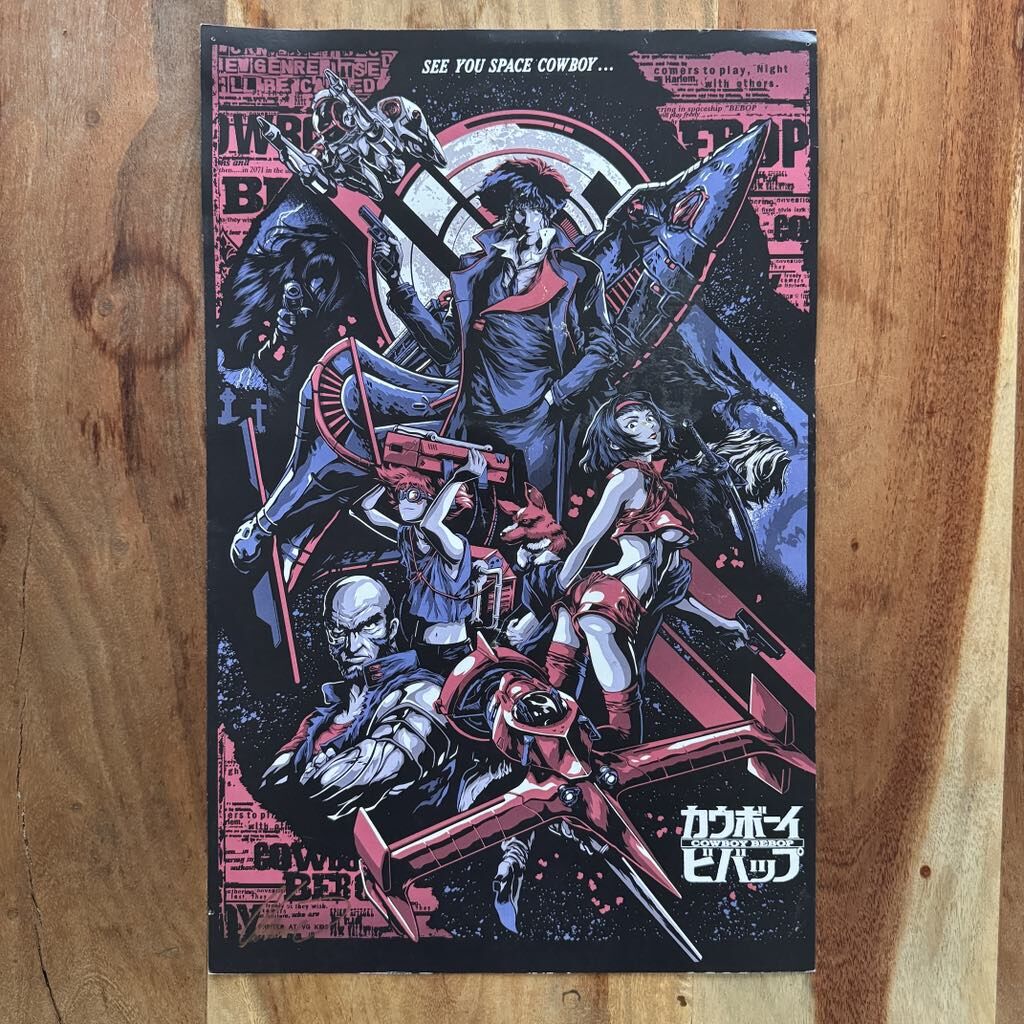 Alexander Iaccarino Signed "See You Space Cowboy" Scarlet Variant Poster 17x11