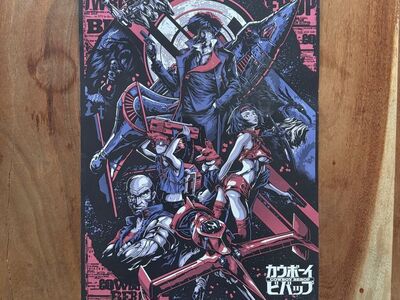 Alexander Iaccarino Signed "See You Space Cowboy" Scarlet Variant Poster 17x11