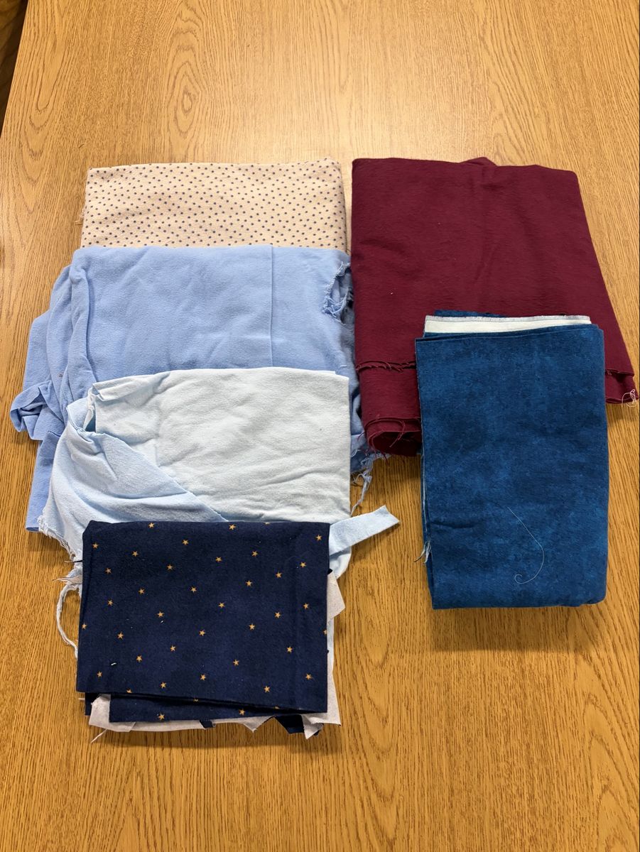 Flannel Fabric Lot for Sewing Crafting DIY