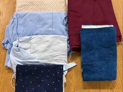 Flannel Fabric Lot for Sewing Crafting DIY