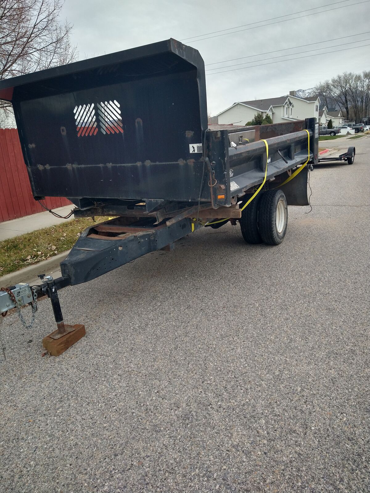 Rugby 12' Dump Body with Power Unit & Trailer Frame