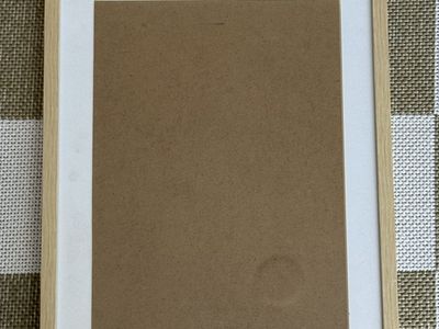 Unbranded Wood Picture Frame with Mat - 12”x16"