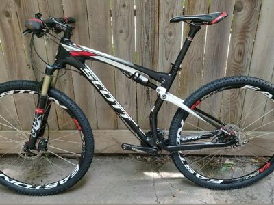 Scott Spark 930, Carbon frame, large, many upgrades