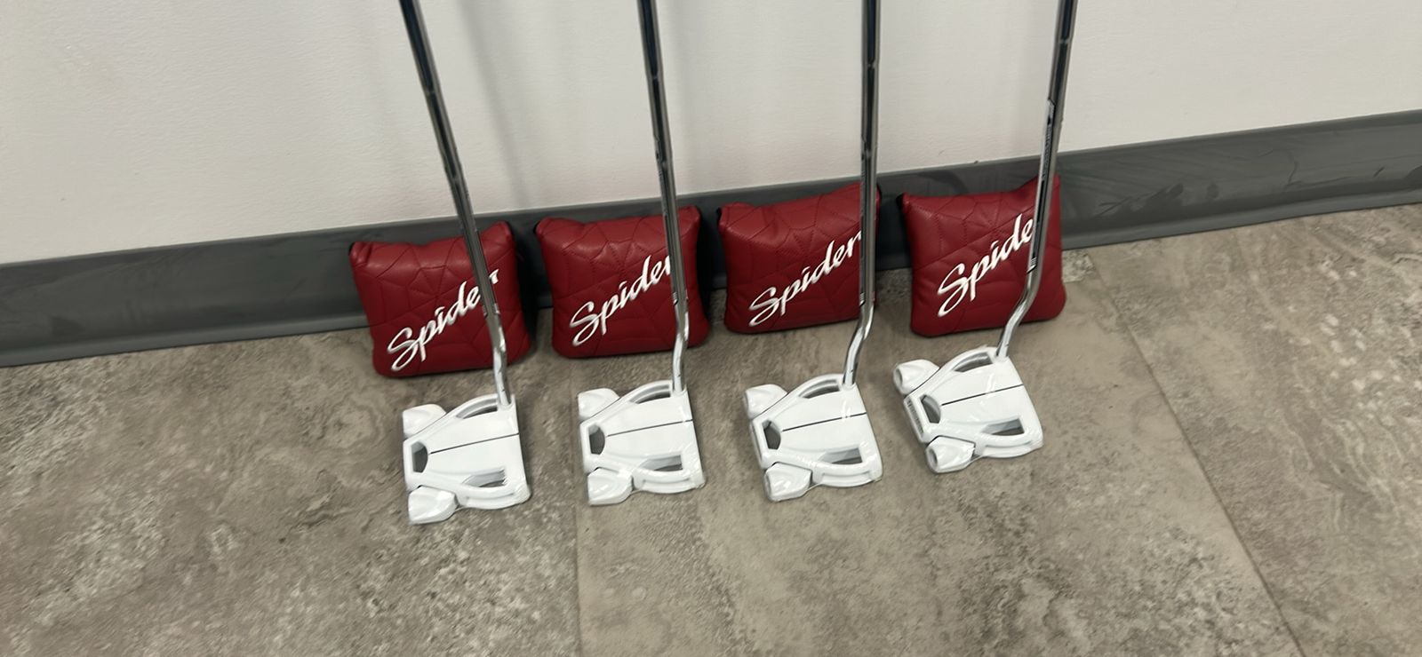 Brand New TaylorMade Spider Ghost White Putters – Double Bend (34" & 35" Available)