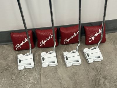 Brand New TaylorMade Spider Ghost White Putters – Double Bend (34" & 35" Available)