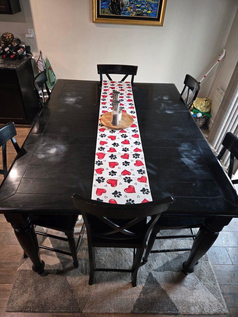 Black Counter Height Kitchen Table