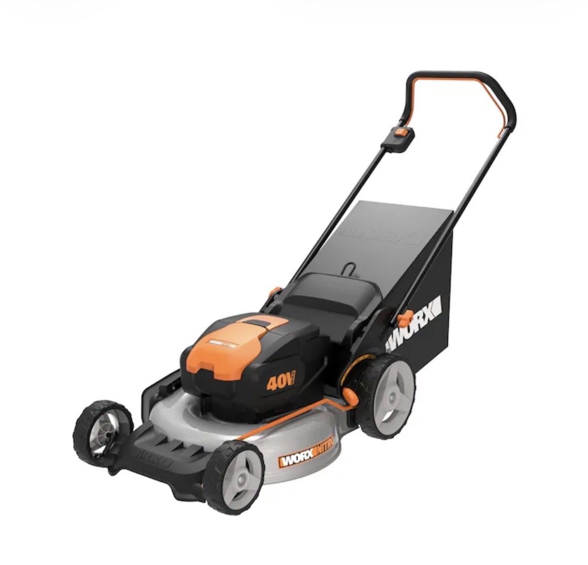 Nitro Power Share 40-volt,  20-in Push Battery Walk Mower with (2 x 20-volt) 4 Ah Batteries