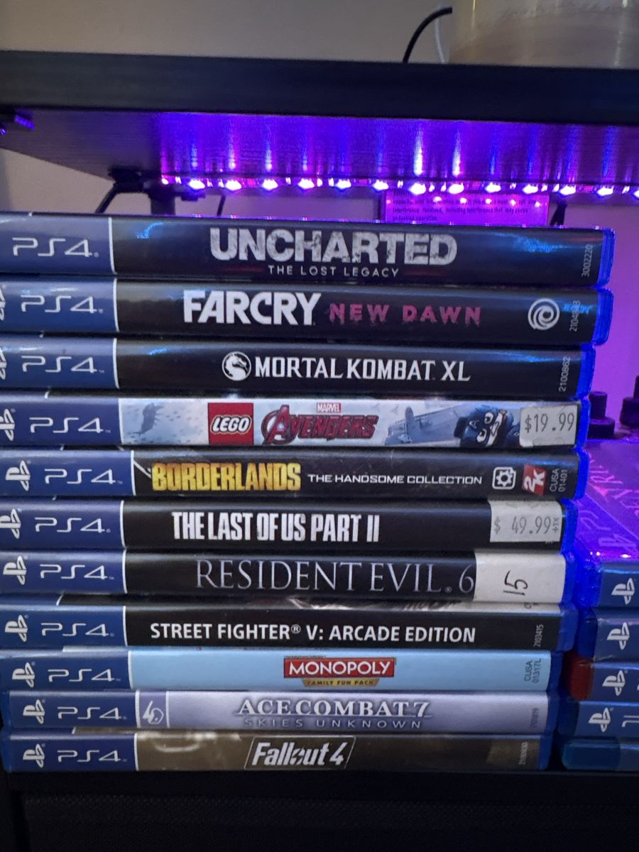 PlayStation 4 Video Game Lot (15 Games Included) - Elden Ring, The Last of Us, Uncharted