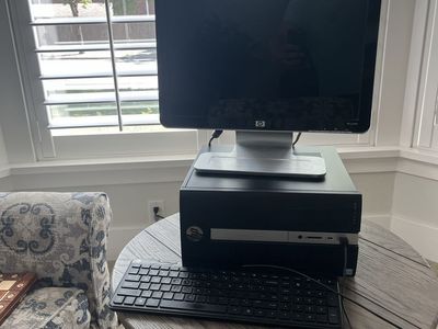 FAST hp pavilion PC, i5, 16GB SSD, Windows 10 home, gaming PC, desktop computer, monitor included