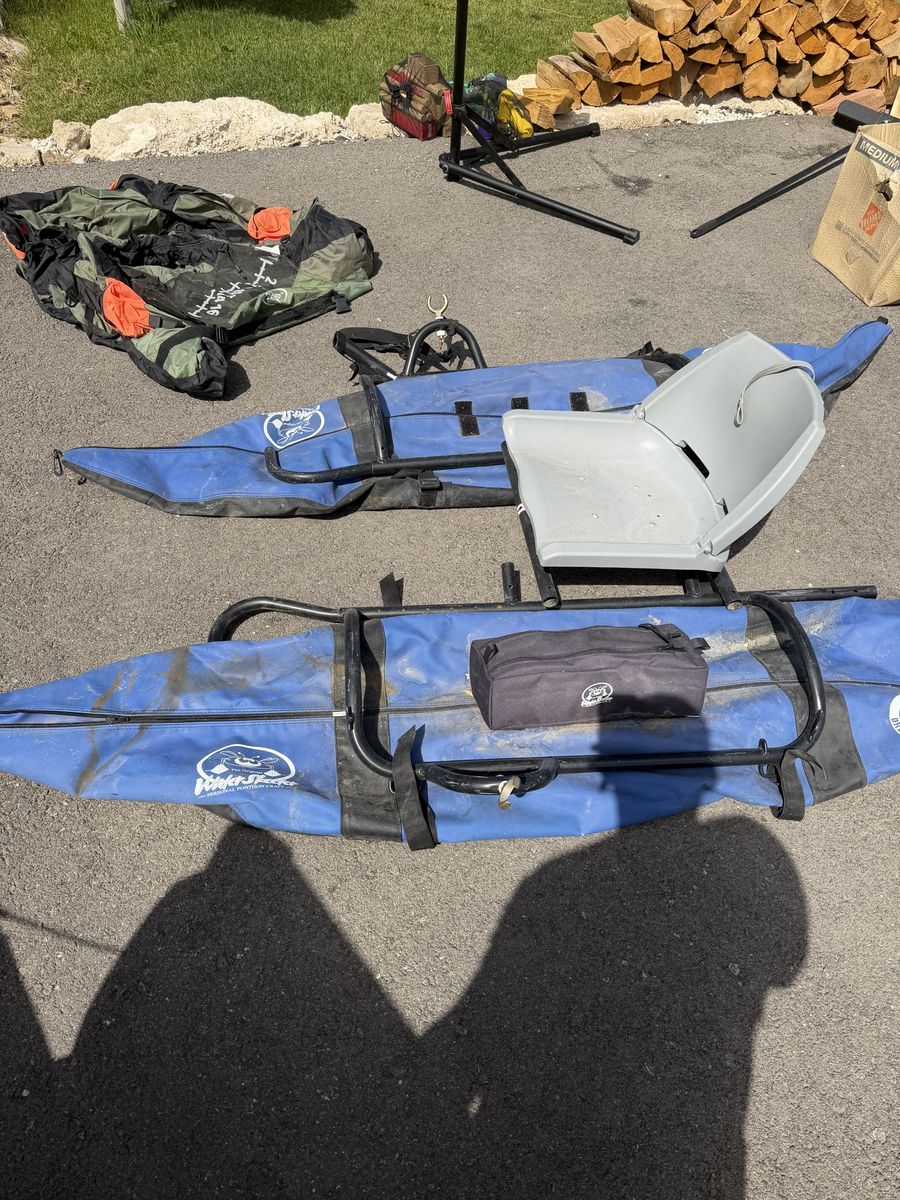 Water Skeeter Pontoon Boat with Oars and Accessories - Blue - fishing