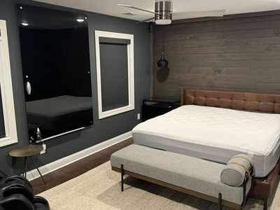 Luxury King Bed + Adjustable Base + Designer Frame