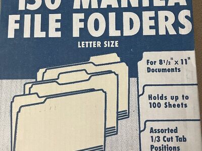 150 Oxford File Folders (Full Box)