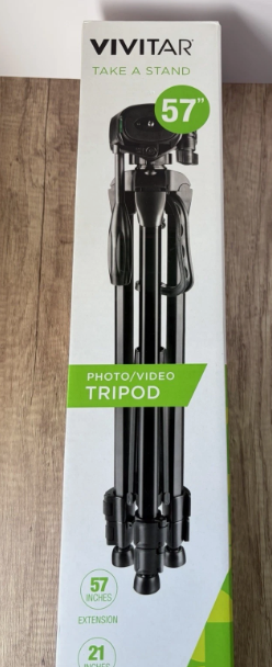Vivitar VPT-57 57-inch Camera Tripod with Case, Lightweight, Extends to 57"-by section A