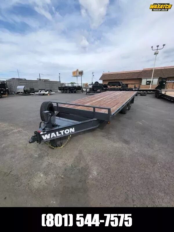 2025 Walton Trailers 20' Deckover 16K Equipment Flatbed Trailer