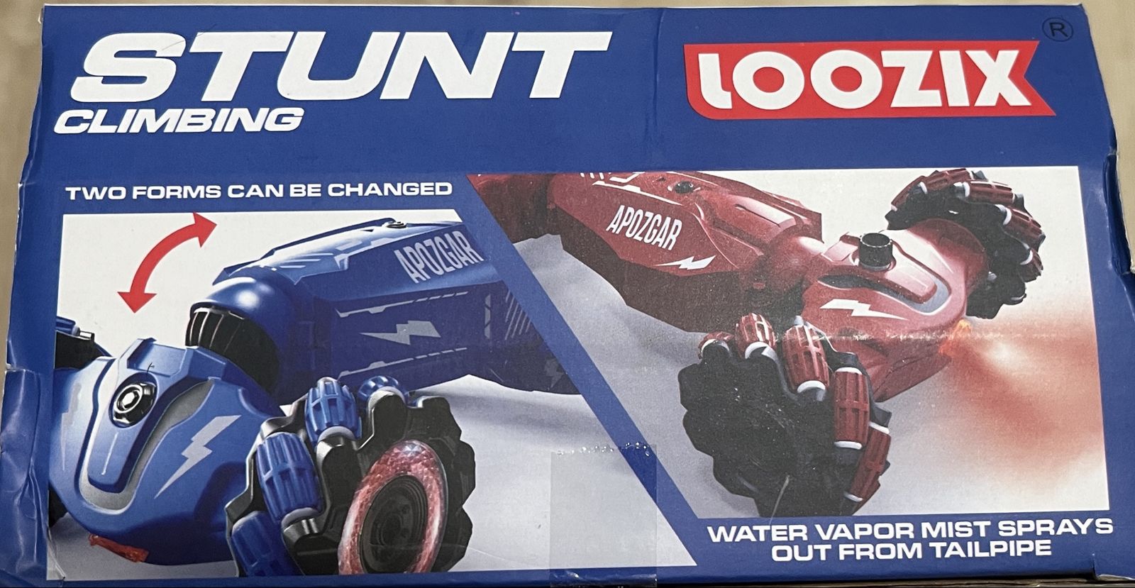 Loozix Gesture Sensing RC Stunt Car 4WD Transform Vehicle with Mist Spray