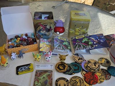 Pokemon TCG Lot Graded Tyranitar V BCCG 10 Mini Binders Coins Dice mini Funko Pops Tins