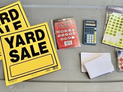 Yard Sale Supplies