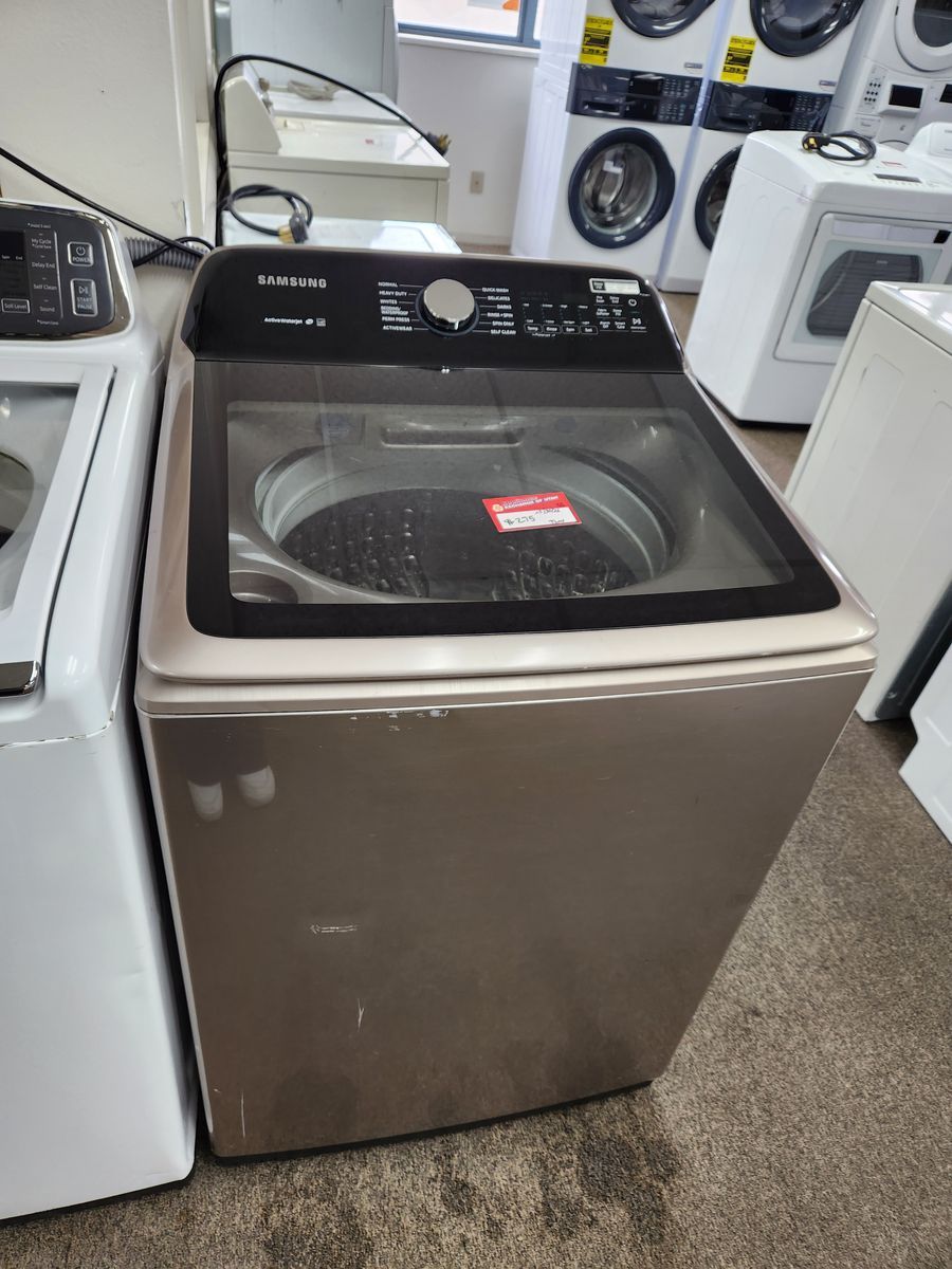 BEAUTIFUL SAMSUNG HE TOPLOAD WASHER! W-WARRANTY