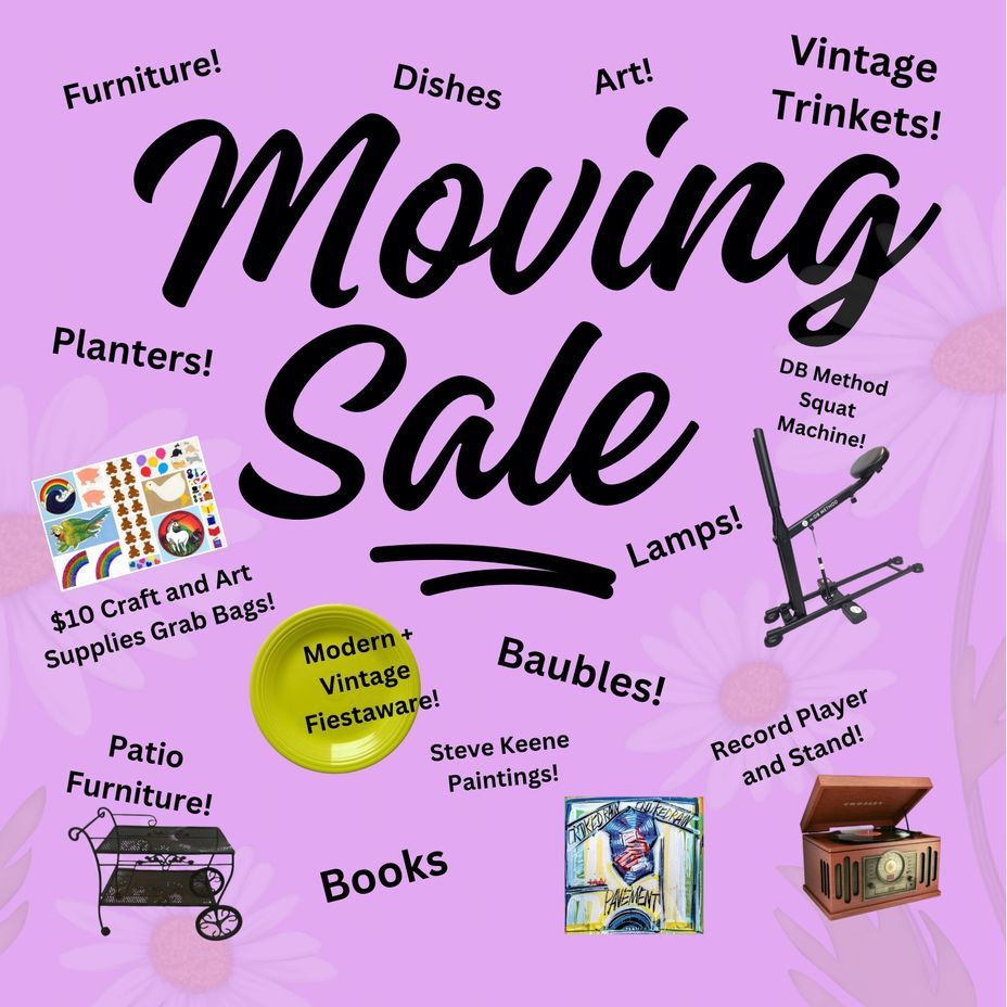 Moving / Estate Sale! - Furniture, Vintage & Modern Fiestaware, Art, Books, Steve Keene Paintings, Record Player, so much more!