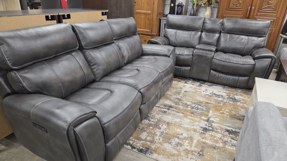 🩶 Gray Power Recliner Sofa and Love Seat set