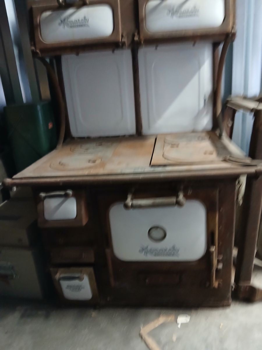 Antique coal stove over 100 years old