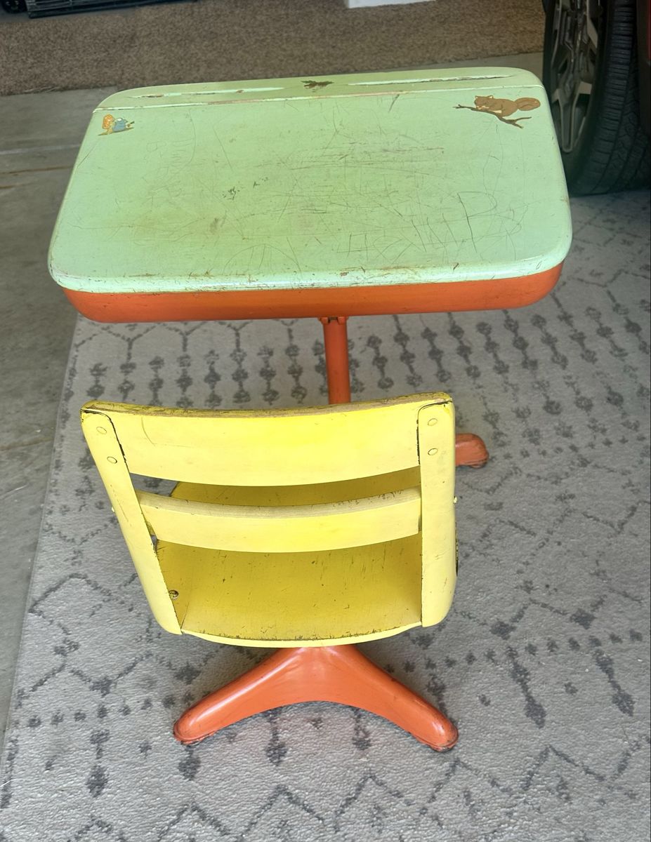 Vintage Child's School Desk