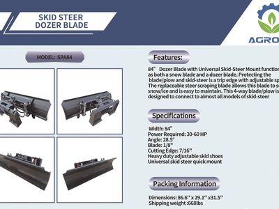 Snowplow /Dozer blade for skid steer