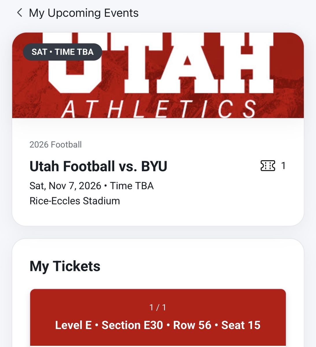 Utah VS BYU