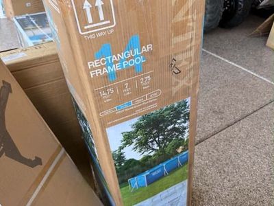 Intex 14.75' x 7' x 2.75' Rectangular Frame Above Ground Swimming Pool