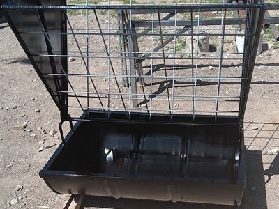 New, all steel goat/sheep feeder