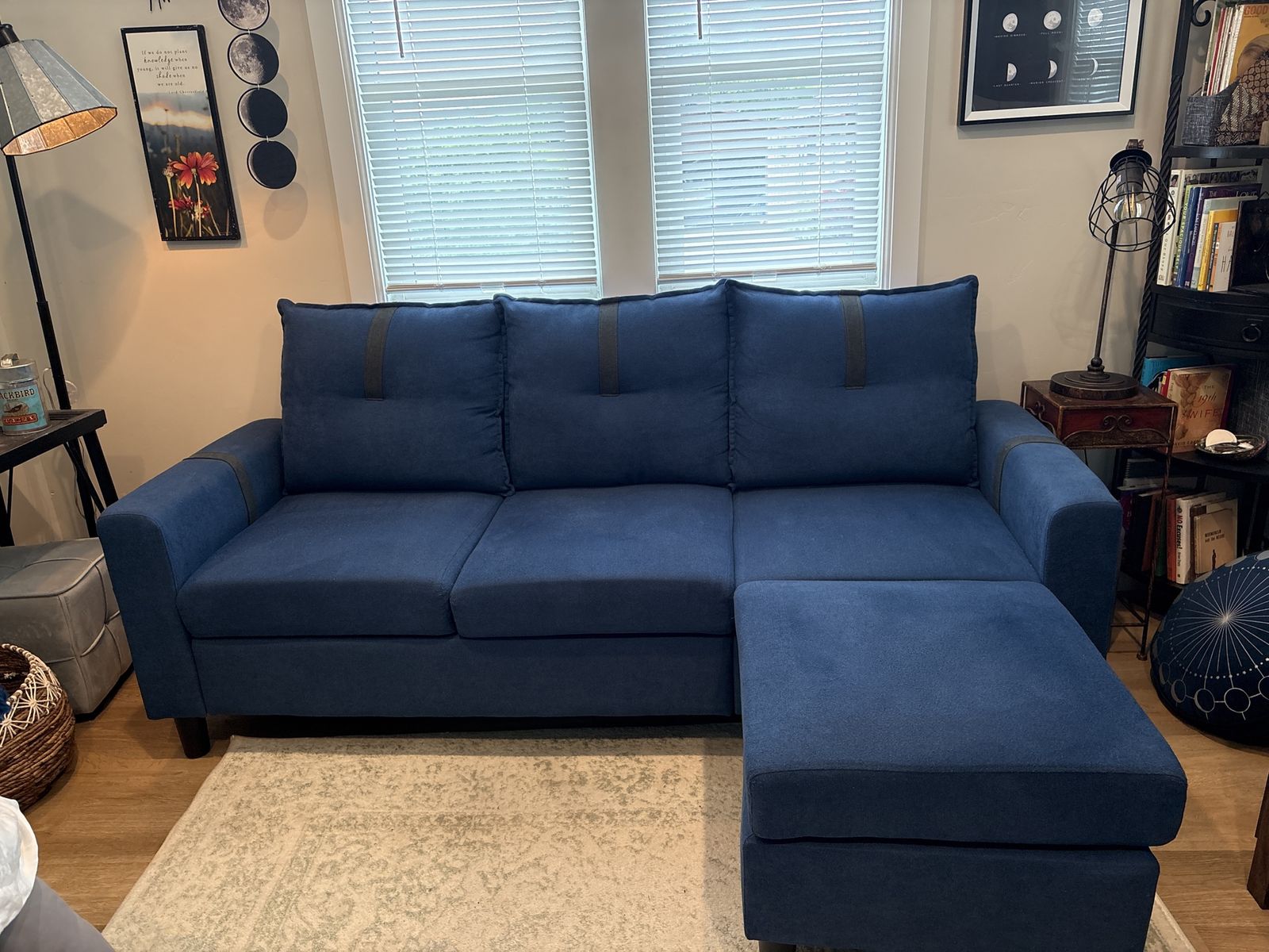 Sofa with ottoman