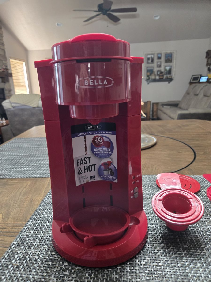 Bella single serve Dual pod or ground coffee brewer