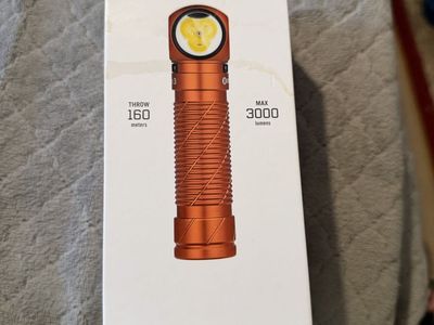 Olight Perun 3 High-Performance Headlamp - 3000 Lumens, 160m Throw, White & Red Light