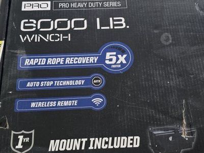 NEVER USED! Polaris RZR Pro HD 6000 lbs Winch w/mount!